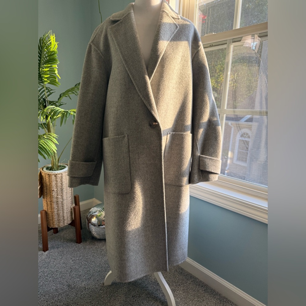 Theory Easy One Button Coat – Winsome 2 in Gray